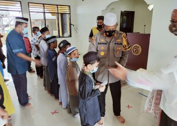 Kapolres Pelabuhan Belawan Santuni Anak Yatim Piatu