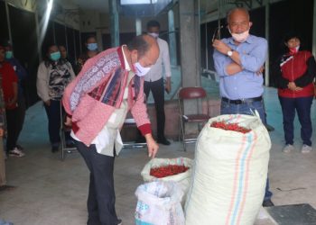 Bupati Taput Tinjau Infrastruktur Pasar dan Pasar Lelang di Tarutung