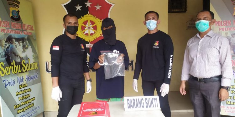 Antar Antena TV, Malah Tergiur Mencuri. Pelaku Diciduk Polsek Helvetia