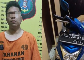 Satu Pelaku Curanmor Ditangkap Polsek Raya Bersama Reskrim Polres Simalungun