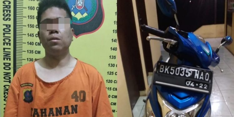 Satu Pelaku Curanmor Ditangkap Polsek Raya Bersama Reskrim Polres Simalungun