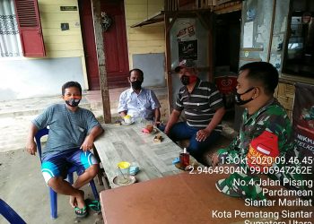 Tingkatkan Kesadaran Akan Kesehatan, Personel Jajaran Kodim 0207/Simalungun Ajak Warga Patuhi Prokes