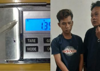 Unit Reskrim Polsek Bangun Ringkus Pemuda Simpang Bahjambi Lagi Nyabu