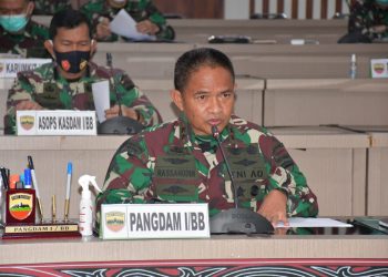 Pangdam I/BB Paparkan Strategi Menangkal Isu Negatif Vaksinasi Covid-19 di Wilayah