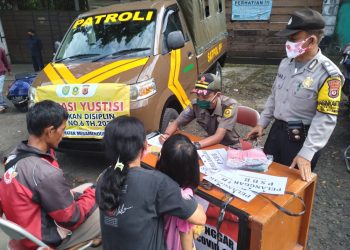 Banyak Masyarakat Terjaring Oprasi Yustisi di Megamendung