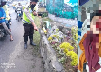 Seorang Wanita Pengendara Sepedamotor jadi Korban Tabrak Lari