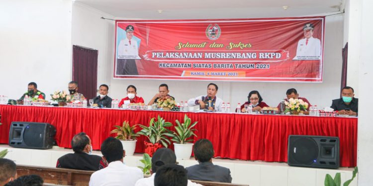 Usulan Kegiatan Musrembang RKPD 2022 Kecamatan Siatas Barita Fokus Dukung Pertanian dan UKM