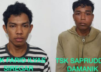 Dilaporan Warga lewat Aplikasi Horas Paten Polres Simalungun, Sapruddin Damanik dan Farid Ilyas Siregar Diciduk