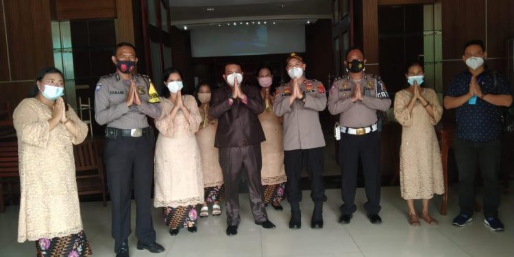Dimonitoring Polisi, Ibadah Paling Banyak Jemaat di Gereja HKBP Kirab Remaja dan Ikuti Prokes