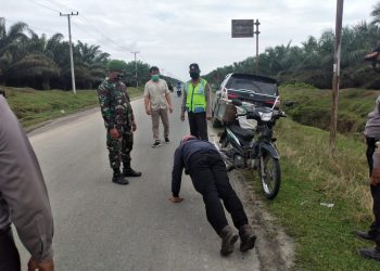 Kodim 0207/Simalungun, Polsek dan Trantib Laksanakan Operasi Yustisi Gakplin Inpres No 6 Th 2020