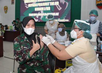 Sebelas Ribu Prajurit Kodam I/BB Sudah Divaksin Covid-19