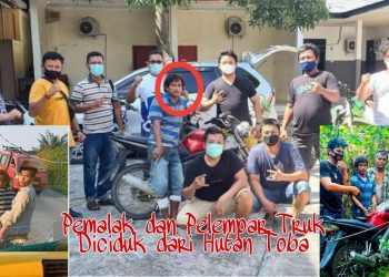 Pelaku Pelemparan Truk yang Viral di Medsos Ditangkap Tim Gabungan Polres Labuhanbatu dan Asahan dari Hutan Toba