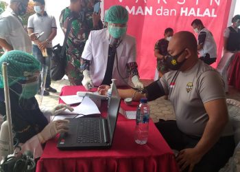 Kapolres Simalungun Jalani Penyuntikan Vaksin Covid-19 Dosis Kedua