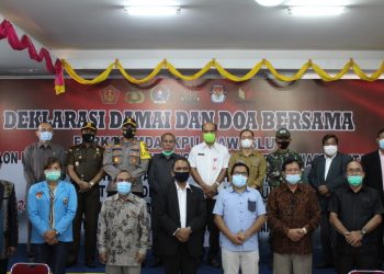 Kapolres Humbahas dan Forkopimda Gelar Deklarasi Damai Pilkada 2020