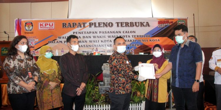 KPU Tetapkan Walikota-Wakil Walikota Terpilih Kota Siantar, Togar Sitorus Harapkan Cita-cita Almarhum Asner Silalahi Terwujud