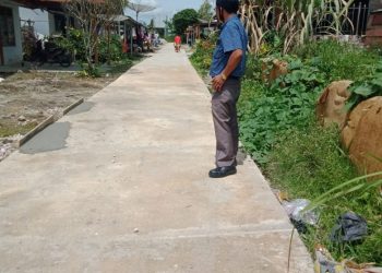 Baru Dikerjakan, Proyek Dana Desa di Hutabarat Partali Julu Sudah Rusak