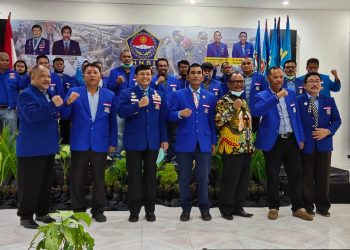Cawabup Simalungun Nomor Urut 1 Hadiri Pelantikan DPD Himpunan Nelayan Seluruh Indonesia Sumut