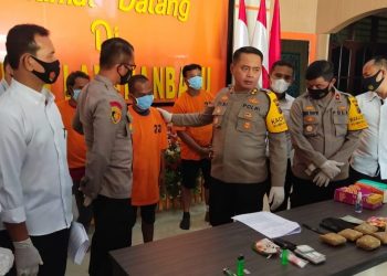 Sekilo Sabu dan Tiga Tersangka Diamankan Polres Labuhanbatu