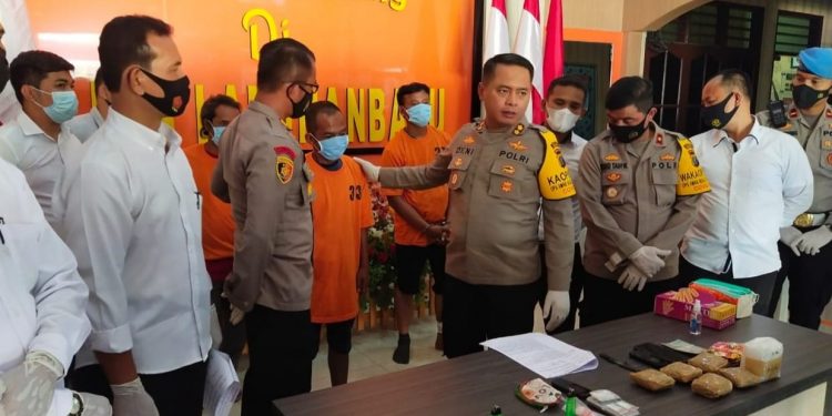 Sekilo Sabu dan Tiga Tersangka Diamankan Polres Labuhanbatu