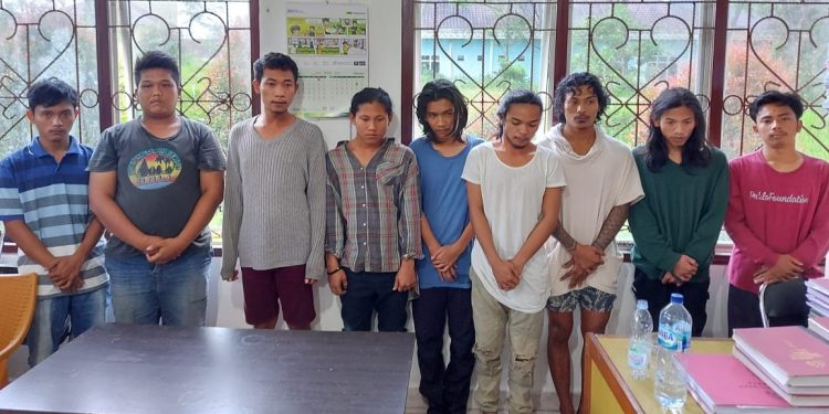 Sembilan Orang Ditangkap Pesta Ganja dari Komplek Sekolah di Siantar