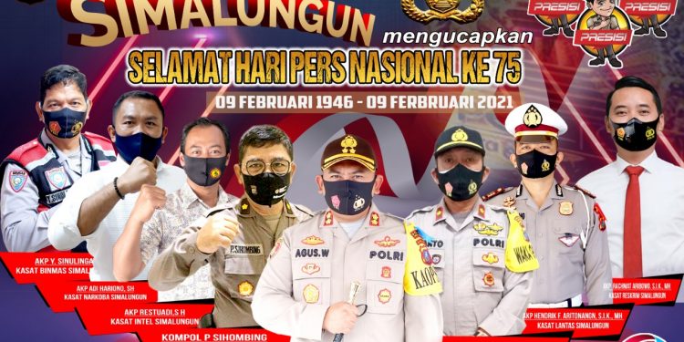 Kapolres Simalungun AKBP Agus Waluyo: Selamat Hari Pers Nasional