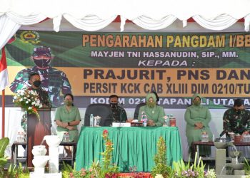 Pangdam I/BB Beri Pengarahan Kepada Prajurit, PNS dan Persit Kodim 0210/Taput