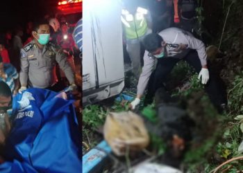 Disupiri Ingot Sidabutar, Truk Pengangkut Genset Terbalik di Samosir, 1 Tewas dan 4 Luka-luka