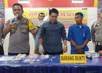 Polres Asahan Tembak Pengedar Narkoba, Tiga Plastik Sabu Diamankan