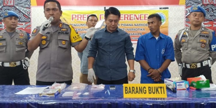 Polres Asahan Tembak Pengedar Narkoba, Tiga Plastik Sabu Diamankan