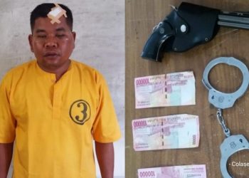 Pria asal Aceh ini Nekat Todongkan Pistol pada Belasan Polisi