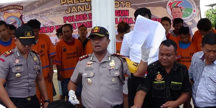 Polres Simalungun Ungkap 17 Kasus Penyalahgunaan Narkoba Periode Januari 2018 Polres Simalungun Ungkap 17 Kasus Penyalahgunaan Narkoba Periode Januari 2018