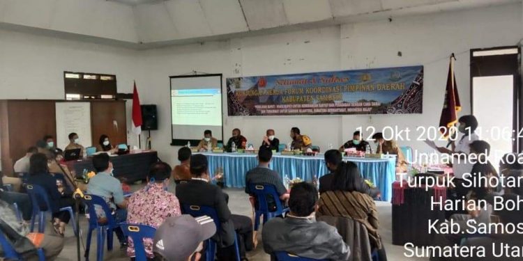 Forkopimda Samosir Koordinasi Keamanan dan Ketertiban Pilkada 2020