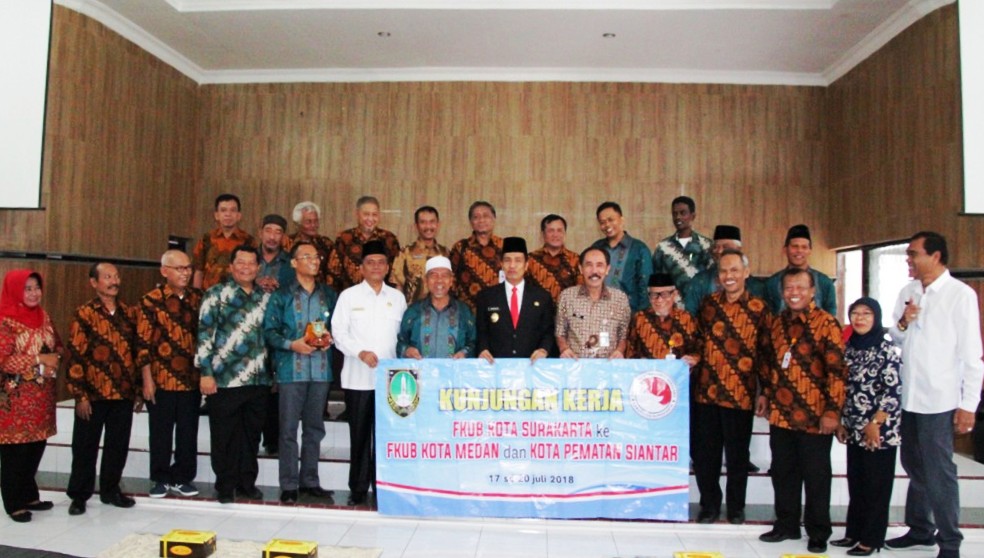 Terkenal Toleran se-Indonesia, FKUB Kota Surakarta Kunjungi Pematangsiantar