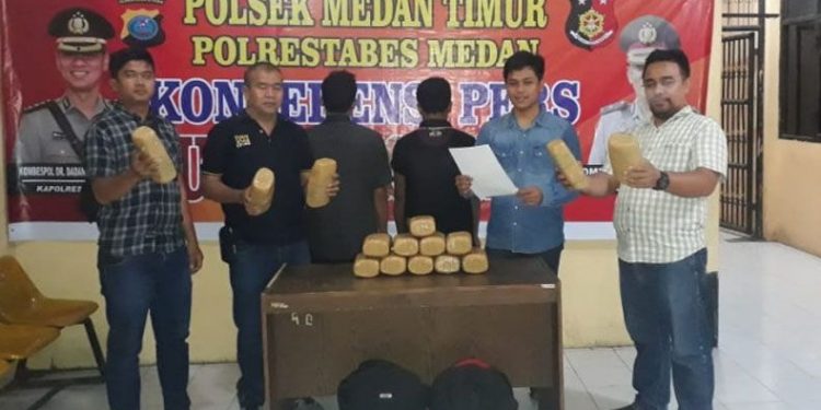 Bawa 15 Kilo Ganja, Dua Pelajar asal Aceh Ditangkap di Medan