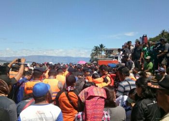 TIM SAR Fokus Pencarian kerangka Kapal KM Sinar Bangun