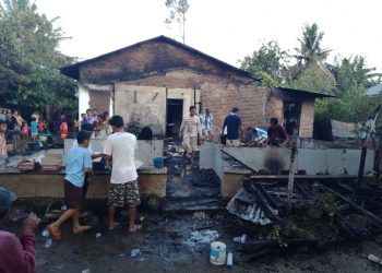 Ditinggal Pemilik, Satu Unit Rumah Terbakar di Jawa Maraja