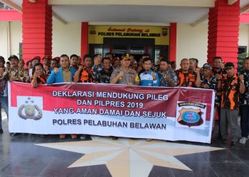 Jelang Pileg dan Pilpres 2019, Polres Pelabuhan Belawan Rangkul Organisasi Kepemudaan
