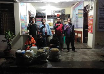 Polsek Lolowau Polres Nias Selatan Gagalkan Peredaran 235 Liter Tuak Suling