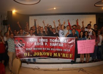 Jokowi- Maaruf Amin Dapat Dukungan dari Etnis Tionghoa Siantar dan Simalungun