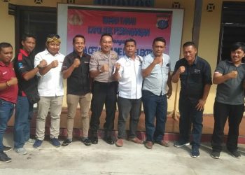 Tingkatkan Kemitraan Kapolsek Perdagangan Undang Wartawan "Coffee Morning"