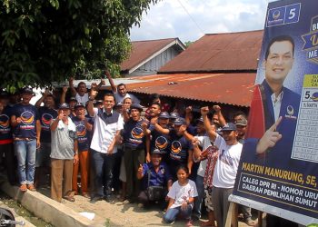 Martin Manurung Sapa Ratusan Relawannya di Labusel