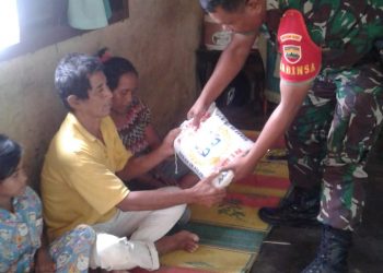 Babinsa Koramil Siantar Timur Sambangi Rumah Sahat Simanjuntak