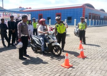 Polres Tanggamus Gelar Safety Ridding di Sekolah Yadika