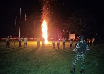 Prajurit Yonif Kala Cakti /126 Isi Jambore Pramuka di Papua