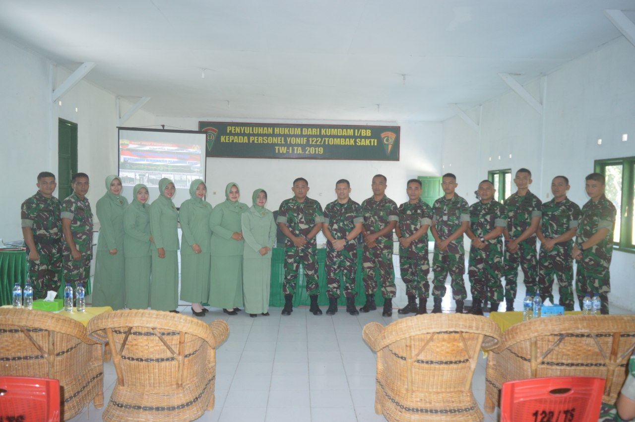 Prajurit Batalyon 122 Tombak Sakti Diberi Penyuluhan