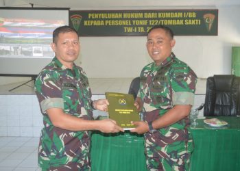 Prajurit Batalyon 122 Tombak Sakti Diberi Penyuluhan