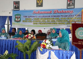Tim Supervisi TP PKK Sumut Kunjungi Kelurahan Percontohan di Siantar