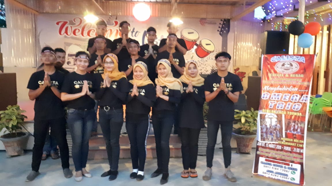Malam ini Omega Trio Hibur Pengunjung Calista Coffee & Resto