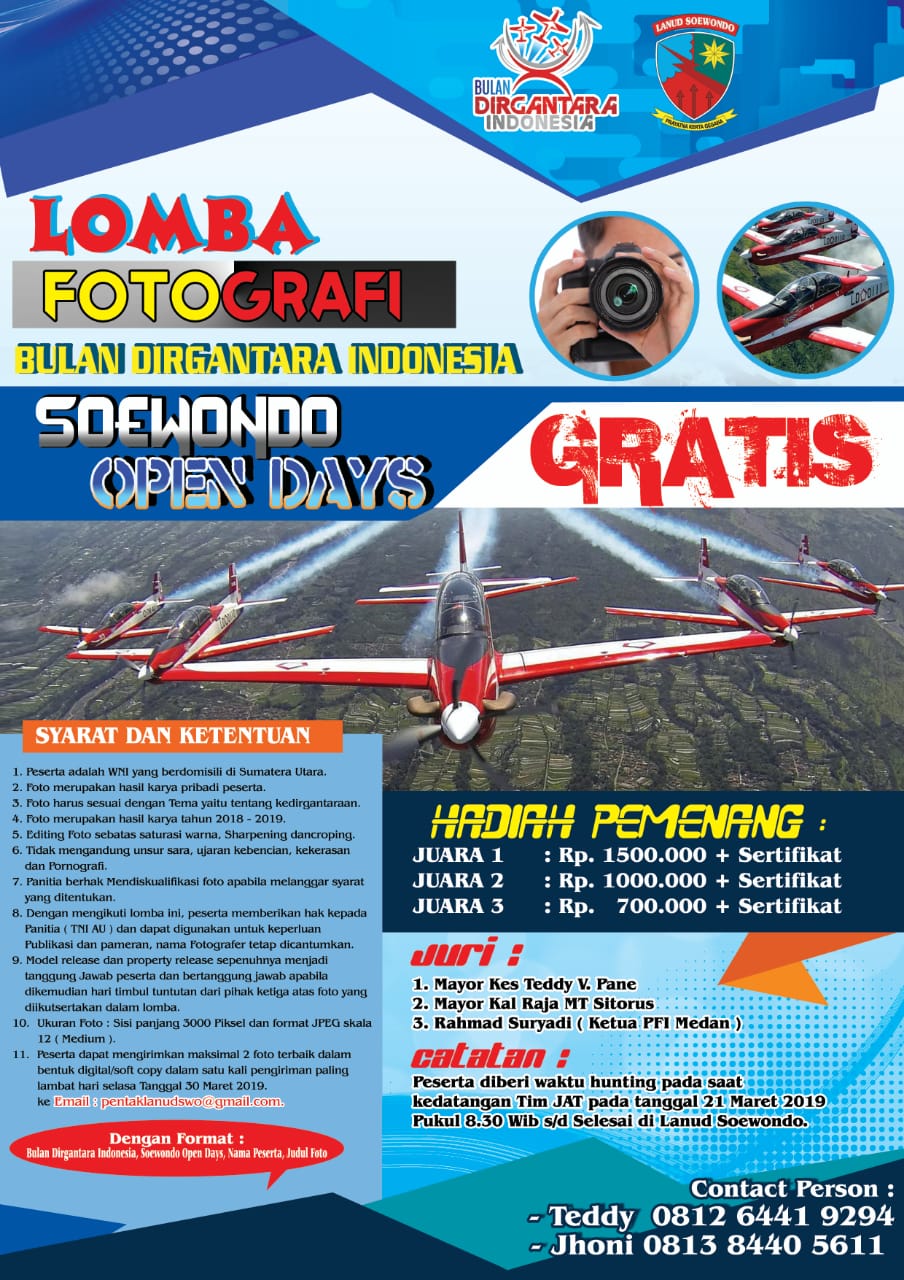 Saksikan Jupiter Aerobatic Team Full Manuver di Lanud Soewondo 
