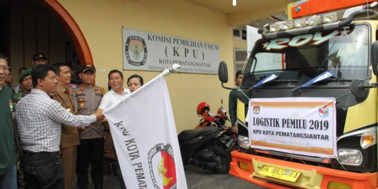 Logistik Pemilu Didistribusikan ke 8 Kecamatan di Siantar